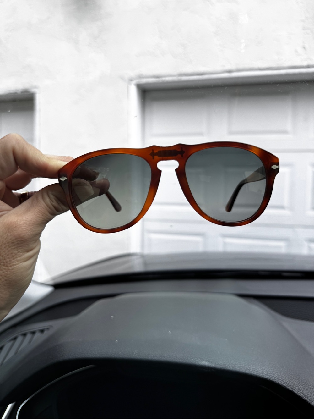 Persol 649 Aviators in Terra di Siena with Smoke Lenses